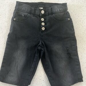 Justice high rise black jeggings - size 12